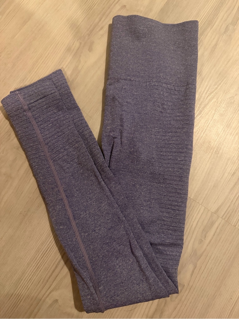Curves N Combat Boots Purple Scrunch Leggings